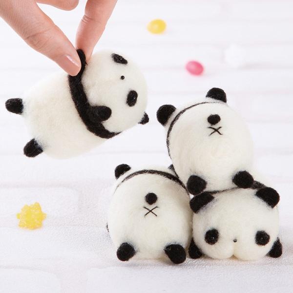 ハマナカ アクレーヌキット おしりフェイスマスコット パンダ H441-554 | maco maa...