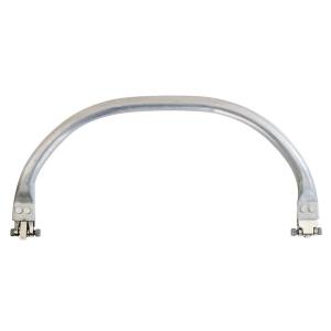 バッグマイスター アルミバネ口金 丸型 24cm かんたんレシピ付 | パーツ かばん作り カバン作り バッグ作り 材料 副資材 バッグ マイスター 24×11cm