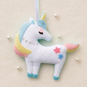 ゆめいろマスコットキット ホワイトユニコーン｜子ども手芸キット