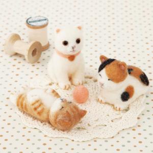 ハマナカ ニードルフェルトでつくる植毛キット キジトラ サバトラ 猫