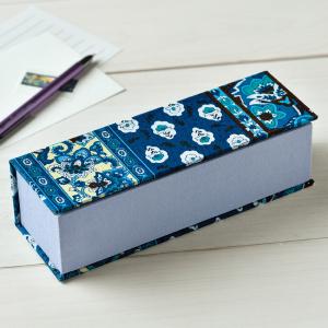 タカギ繊維 カルトナージュ 取っ手付きボックス GB-5/型抜き済み 布