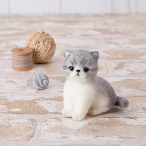 ハマナカ H441-608 アクレーヌでつくる エキゾチックショートヘア | アクリルファイバー アクレーヌ キット ねこ 子猫 ネコ アクレーヌキッ｜shugale1