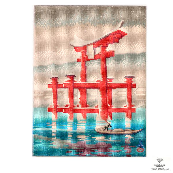 ダイヤモンドフィックス キット 浮世絵 雪乃宮嶋 30×40cm 10-4851 | 東京交易 ダイ...