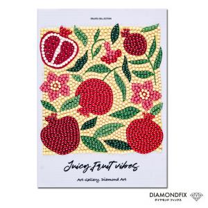 ダイヤモンドフィックス フルーツ コレクション ザクロ 10-5827 2L | 東京交易 ダイアモンドフィックス 刺繍キット ビーズキャンバスアート 貼り付け