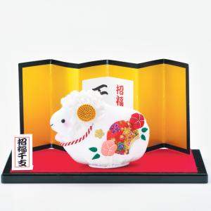 干支キット 京ちりめん 福々ひつじMF-35 | 手芸キット 干支 ひつじ 未 パナミ 縁起物 置き物 インテリア ちりめん panami