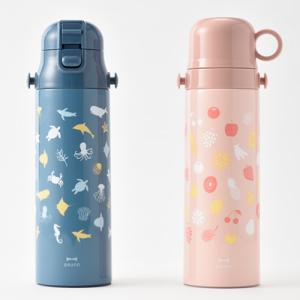 BRUNO ライト2WAYキッズボトル | 在庫限り 水筒 ボトル 保冷 保温 ステンレス鋼 真空二重構造 直飲み コップ