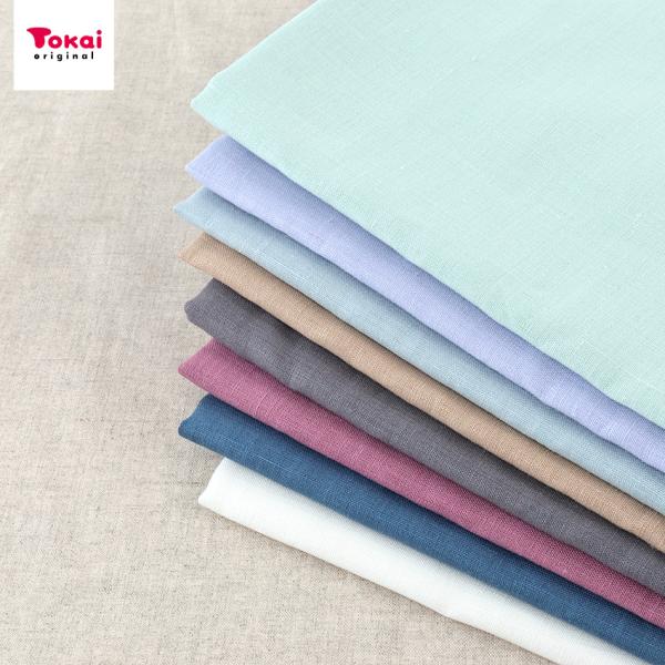 国産カラーリネン 薄地 50cm単位｜切売り 切り売り 生地 布 布地