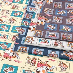 ケロッグ トニーコミック オックス 1m単位 切売り 切り売り 生地 布 布地 企業コラボシリーズ コットン100％ トニーザタイガー コーンフロスティ トラ