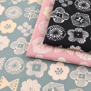 LINNEA フラワーパターン オックス 50cm単位｜切売り 切り売り 生地 布 布地 コットン100％ 花柄 フラワー柄 フラワープリント 北欧テイスト 北欧調