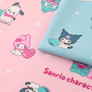 サンリオ オールスター エモキュン オックス 50cm単位｜切売り 切り売り 生地 布 布地 コットン100％ SANRIO キャラクター シナモン エモきゅん かわいい｜shugale1