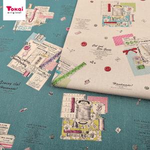 【在庫限り】YUWA Sewing 綿麻キャンバス 50cm単位｜有輪商店 生地 切売り 切り売り 布 布地 コットンリネン ゆうわ レトロ ヴィンテージ風 かわいい 上品