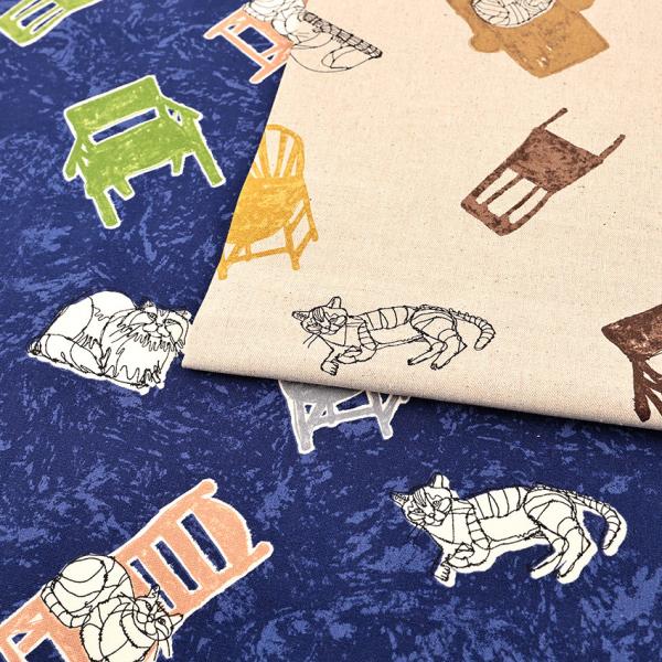 +HAyU fabric CAT 綿麻キャンバス 50cm単位｜切売り 切り売り 生地 布 布地 か...