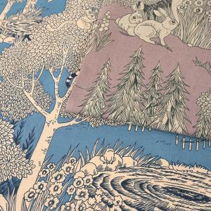 marble SUD (マーブルシュッド) forest 綿麻シーチング 50cm単位 | 切売り 切り売り 生地 布 布地