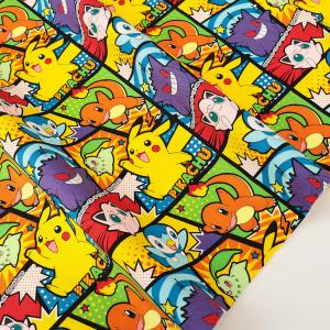 ポケットモンスター コミック柄 オックス 50cm単位 | 切売り 切り売り 生地 布 布地 キャラクター ポケモン