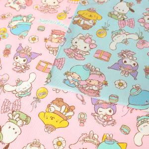 サンリオ キャラクターズ うさ耳 オックス 50cm単位 | 切売り 切り売り 生地 布 布地 コットン100％