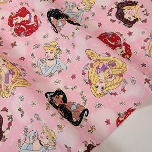 ディズニー プリンセス オックス 50cm単位 | 切売り 切り売り 生地 布 布地 キャラクター コットン100％