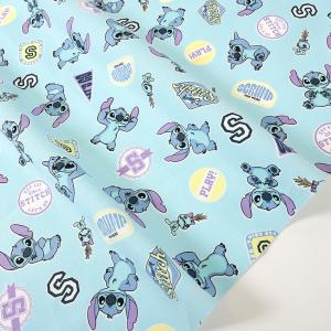 ディズニー スティッチ オックス 50cm単位 | 切売り 切り売り 生地 布 布地 キャラクター コットン100％