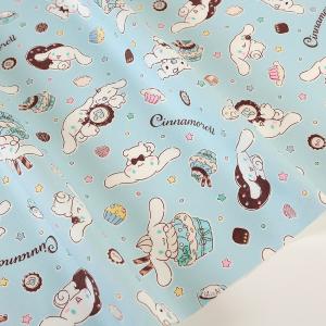 サンリオ シナモロール スイーツ柄 オックス 50cm単位 | 切売り 切り売り 生地 布 布地 コットン100％ かわいい