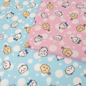 ちいかわ ドット柄 シーチング 50cm単位 | 切売り 切り売り 生地 布 布地 コットン100％ かわいい 総柄