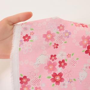 いろは日和 桜とうさぎ ツムギクロス 50cm...の詳細画像4