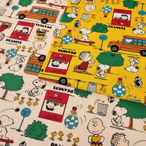 ピーナッツ スヌーピー パーク オックス 50cm単位 | 切売り 切り売り 生地 布 布地 コットン100％ かわいい