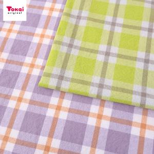 生地 布 先染め そよ風チェック 大 50cm単位 | 切売り 切り売り 布地 チェック柄 パステルカラー きれいめカラー