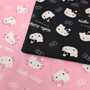 生地 布 サンリオ ハローキティ フェイス オックス 50cm単位 | 切売り 切り売り 布地 キティちゃん キャラクター 入園 入学 かわいい