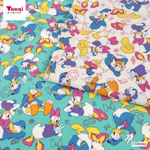 生地 布 ディズニー ドナルド&amp;デイジー オックス 50cm単位 | 切売り 切り売り 布地 キャラクター かわいい