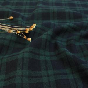 生地 ガーゼ ブラックウォッチ ダブルガーゼ 17-1｜タータンチェック ハンカチ ガーゼケット トーカイ