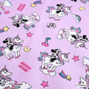 ディズニー ミニーユニコーンオックス 切売り 切り売り 生地 布 布地 ゆめふわ ゆめかわ Disney  ミニーちゃん グッズ 入園