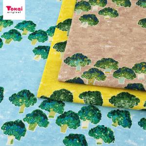 砂糖ゆき broccoli オックス 1m単位 切売り 切り売り 生地 布 布地 野菜 ブロッコリー エコバッグ 砂糖ゆき 食べ物