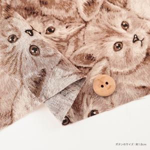 猫柄 綿麻キャンバス 50cm単位|切売り 切...の詳細画像3