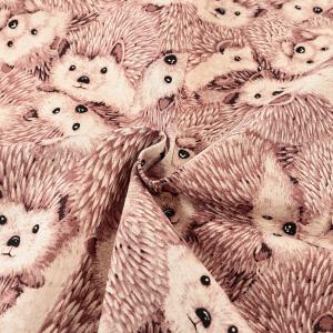 ハリネズミ柄 綿麻キャンバス 50cm単位|切...の詳細画像2