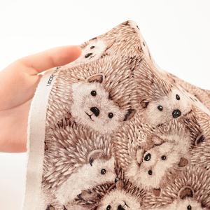 ハリネズミ柄 綿麻キャンバス 50cm単位|切...の詳細画像4