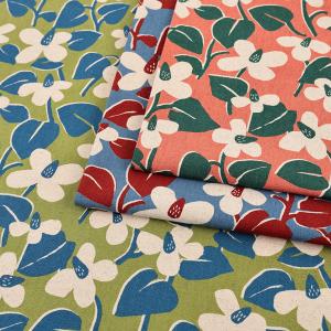 Harbs 綿麻キャンバス 50cm単位｜切売り 切り売り 生地 布 布地 北欧風 北欧テイスト 北欧調 かわいい おしゃれ ナチュラル カラフル◎PUSH 入園入学◎