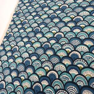 北欧の森 ウェーブ 綿麻キャンバス 50cm単...の詳細画像1