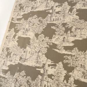 線描き風景柄 綿麻キャンバス 50cm単位|切...の詳細画像1
