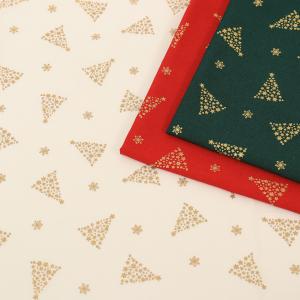 クリスマスプリント ツリー スケア 50cm単位 | 切売り 切り売り 生地 布 布地 ディスプレー ディスプレイ 飾りつけ ラッピング パッチワーク コットン100％