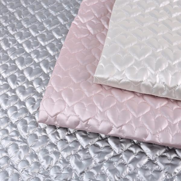 Nerori Rose ハートキルト メタリックパールカラー 50cm単位 | 切売り 切り売り 生...