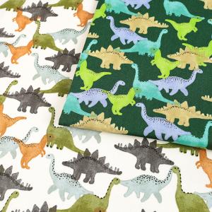 Little Zoo Dinosaur オックス 50cm単位 | 切売り 切り売り 生地 布 布地 コットン100％ きょうりゅう ダイナソー ジュラシック かっこいい リトルズー グッズ