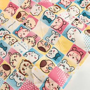 ちいかわ ブロック柄 オックスキルト 50cm単位 | 切売り 切り売り 生地 布 布地 キャラクター アニメ チェック柄 格子柄 キルティング キルティング生地