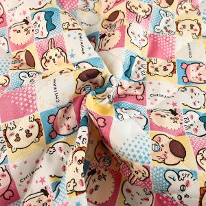ちいかわ ブロック柄 オックスキルト 50cm...の詳細画像2