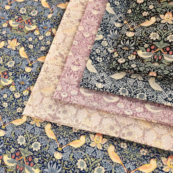 V&amp;A Fabric Collection いちご泥棒 80ロイヤルローン 50cm単位 | 切売り...