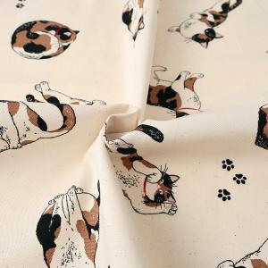 ねこ柄 オックス 50cm単位 | 切売り 切...の詳細画像2
