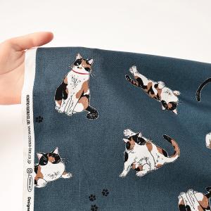 ねこ柄 オックス 50cm単位 | 切売り 切...の詳細画像4