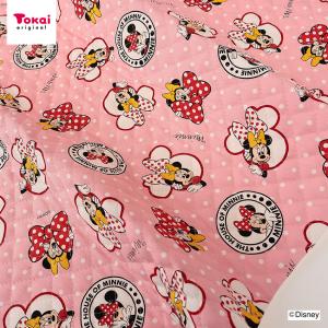 生地 布 ディズニー ミニーマウス オックスキルト 50cm単位 | 切売り 切り売り 布地 キルティング生地 かわいい