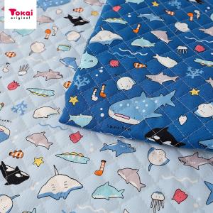 うみのいきもの オックスキルト 50cm単位 | 切売り 切り売り 生地 布 布地 キルティング 厚手 丈夫