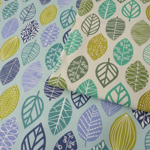 リーフ柄 顔料プリント オックス 50cm単位 | 切売り 切り売り 生地 布 布地 薄手 薄地 コ...