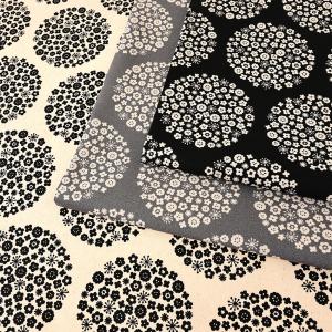 サークルフラワー柄 オックス 50cm単位 | 切売り 切り売り 生地 布 布地 花柄 フラワー柄 北欧風 かわいい