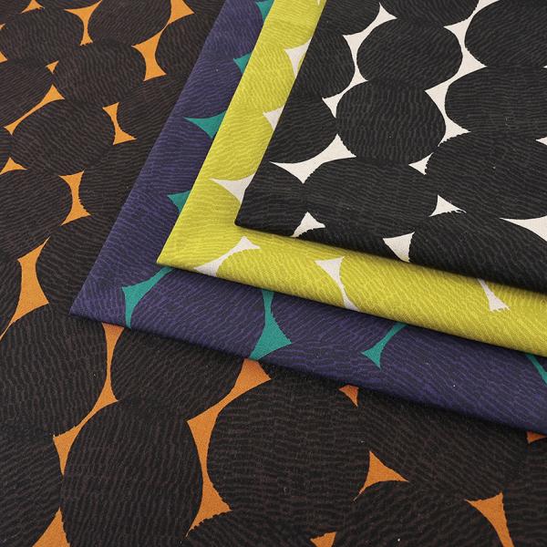 Shima Shima Dots 綿麻キャンバス 50cm単位 | 切売り 切り売り 生地 布 布地...